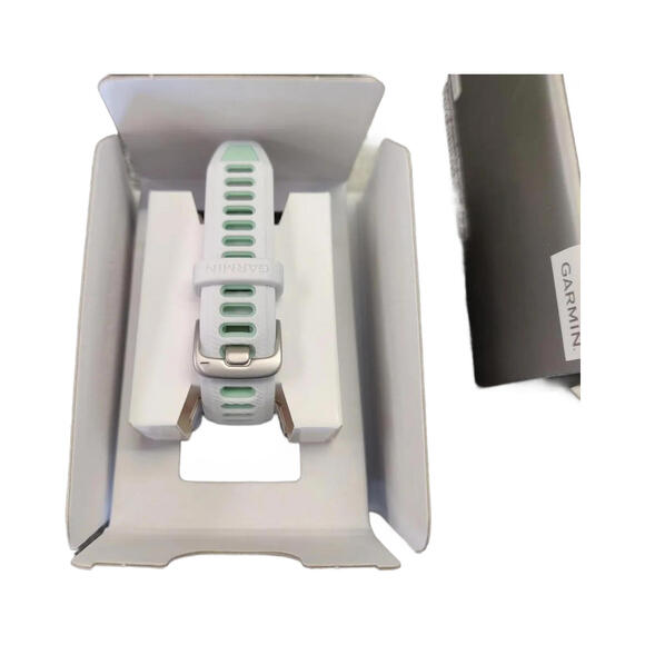 Garmin Forerunner 265S Whitestone White and Teal Smartwatch Smart Watch Running - Picture 5 of 6